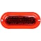 Truck-Lite Super 60, Led, Strobe, 36 Diode, Oval Red, Red Flange Mount, Class Ii, Metalized, Fit 'N Forget 60364R - alternate 1